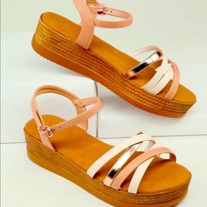 Strappy flatform sandals